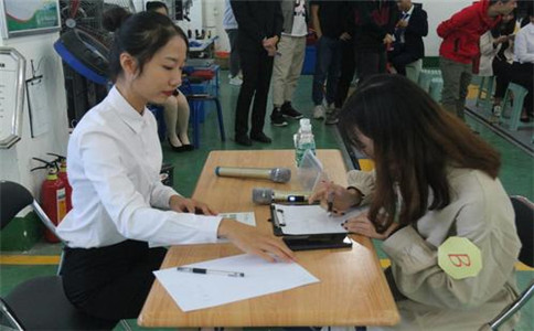 汽車銷售專業模擬訓練現場